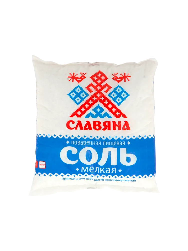 СОЛЬ СЛАВЯНА 1КГ МЕЛКАЯ
