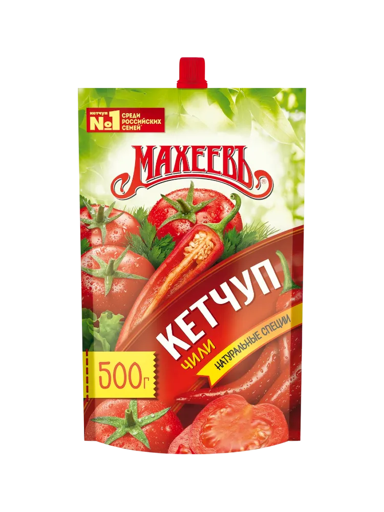 КЕТЧУП МАХЕЕВ 500Г ЧИЛИ М/У 