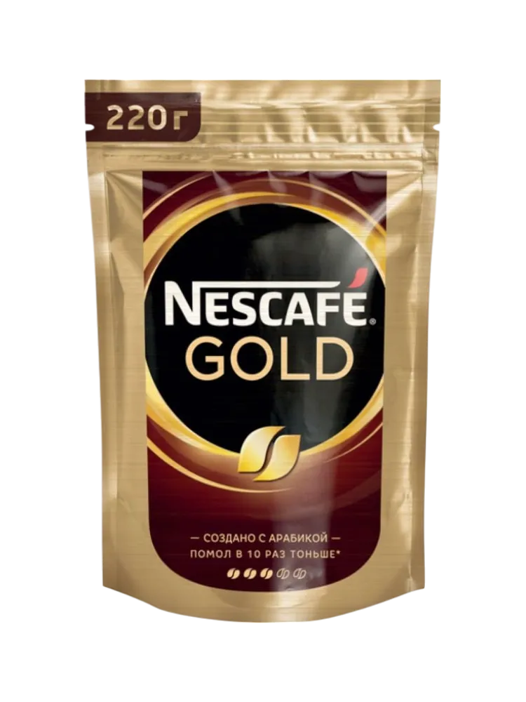 КОФЕ NESCAFE GOLD 220Г Д/П 