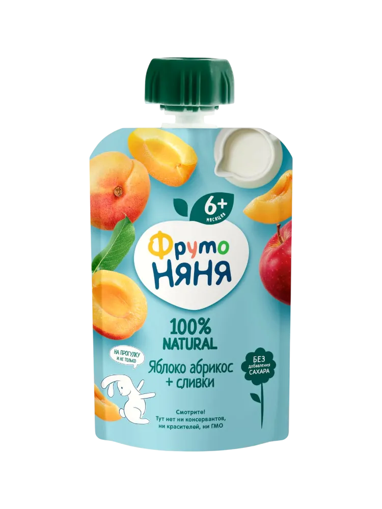 ПЮРЕ ФРУТОНЯНЯ 90Г АБРИКОС СО СЛИВКАМИ Д/П