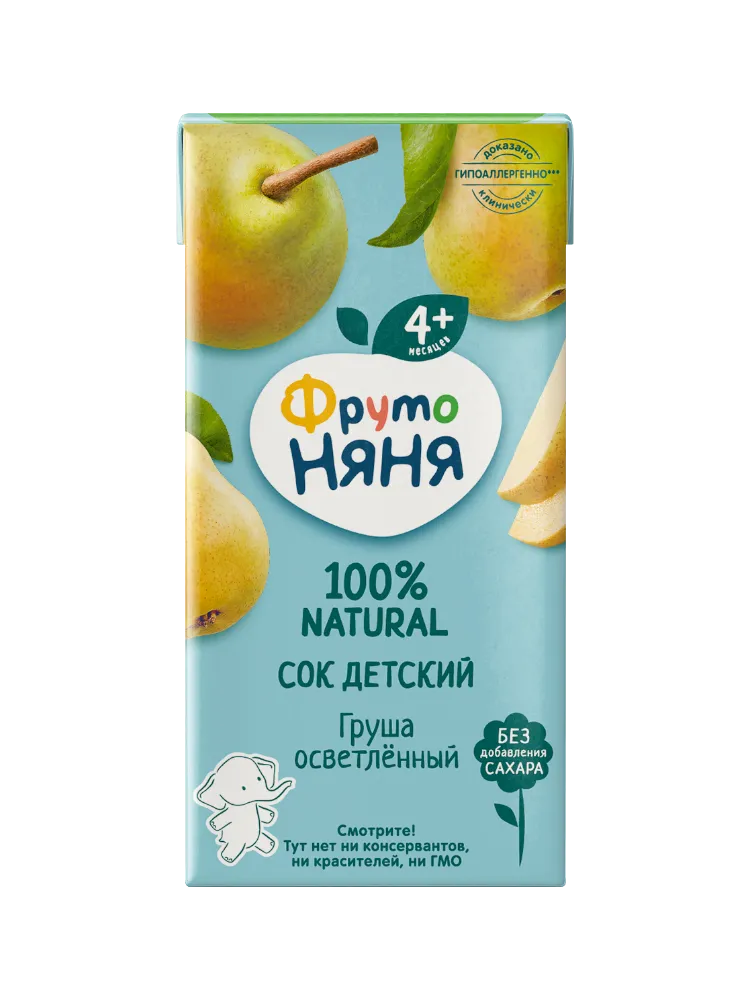 СОК ФРУТОНЯНЯ 200МЛ ГРУША ОСВЕТЛЁННАЯ