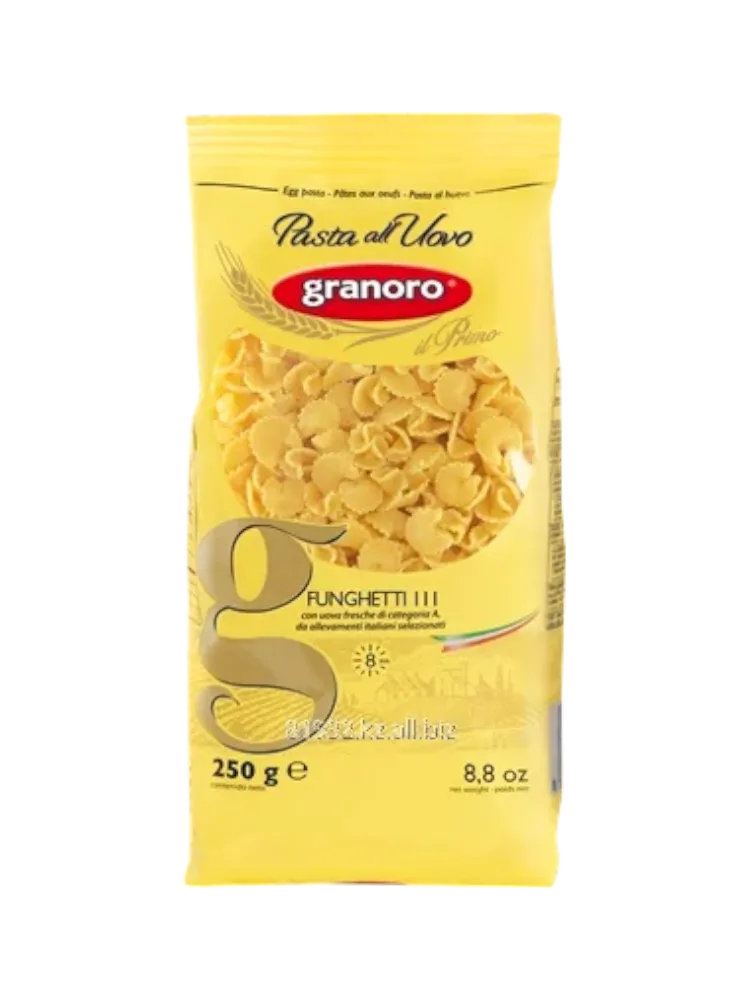 МАКАРОНЫ ГРАНОРО 250Г FUNGHETTI UOVO 111