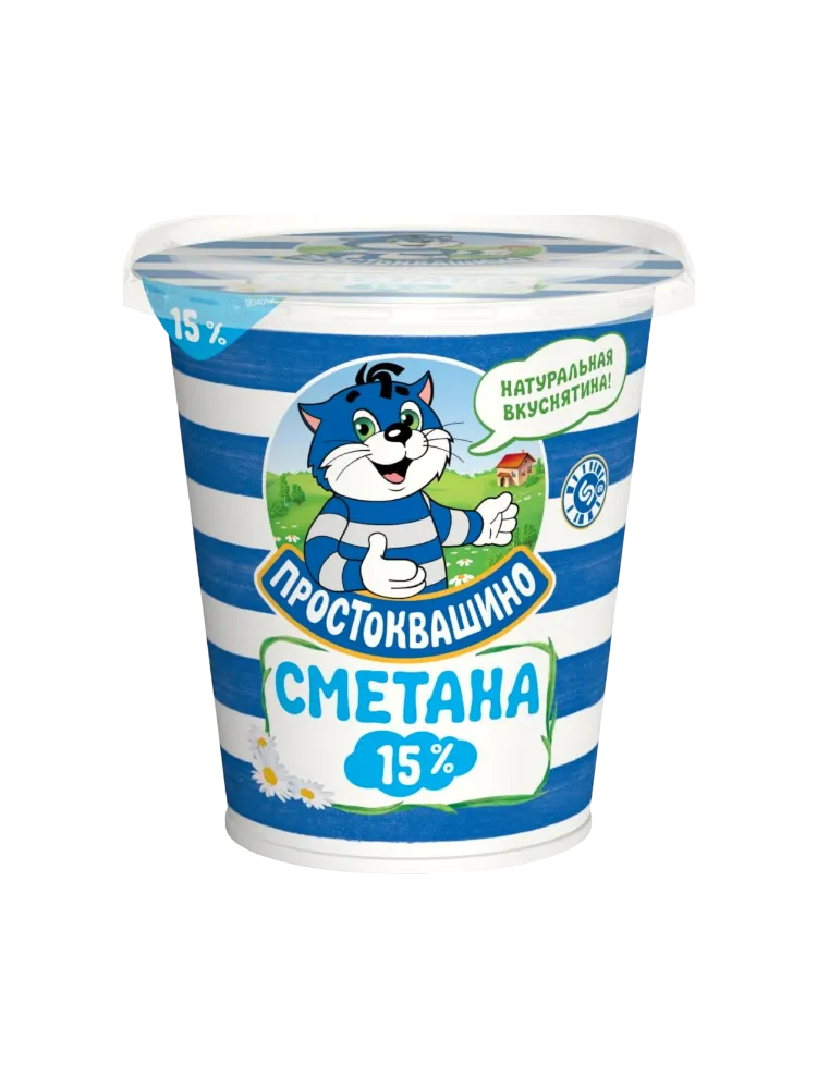 СМЕТАНА ПРОСТОКВАШИНО 300Г 15% СТАК