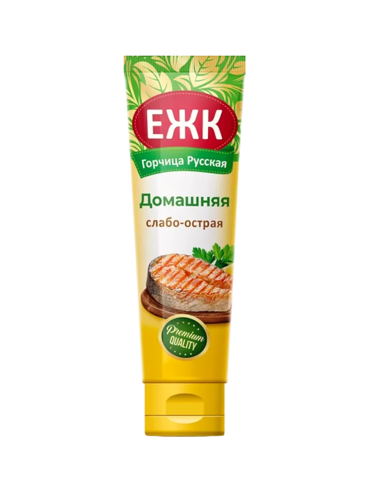 ГОРЧИЦА ЕЖК 130Г ДОМАШНЯЯ СЛАБО ОСТРАЯ ТУБА