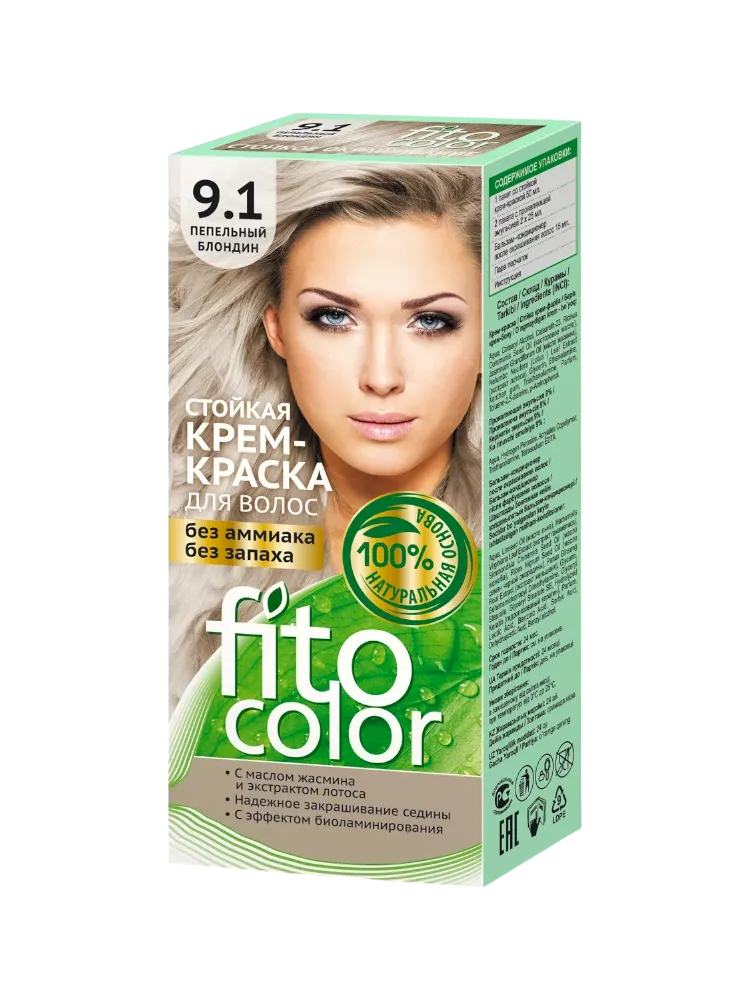 КРАСКА FITO COLOR 9.1 ПЕПЕЛЬНЫЙ БЛОНДИН 