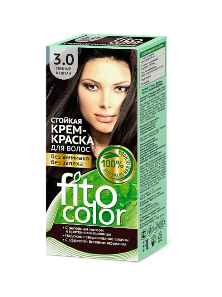 КРАСКА FITO COLOR 3.0 ТЕМНЫЙ КАШТАН 