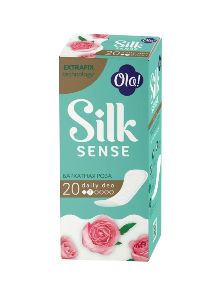 ПРОКЛАДКИ ЕЖЕДНЕВНЫЕ OLA! SILK SENSE DAILY DEO БАРХАТНАЯ РОЗА 20ШТ - фото 1