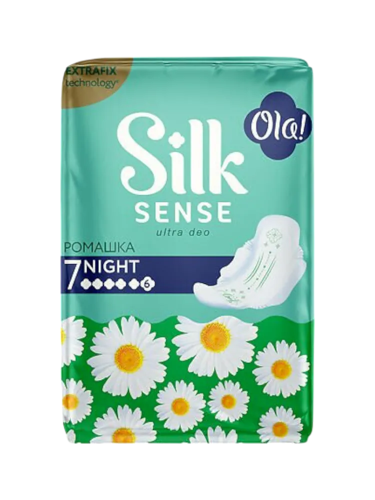 ПРОКЛАДКИ OLA! SILK SENSE ULTRA NIGHT РОМАШКА 7ШТ
