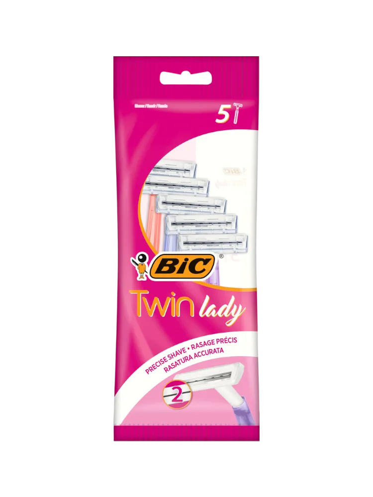 СТАНОК BIC ОДНОРАЗ TWIN LADY 5ШТ В УП