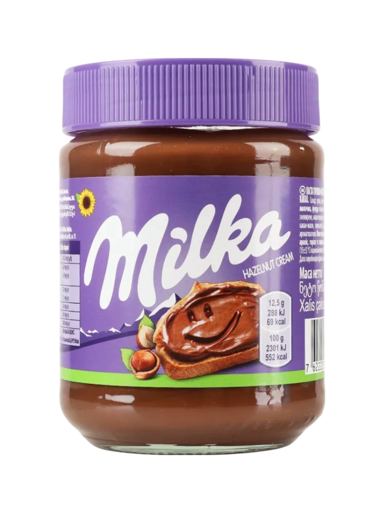ПАСТА MILKA ОРЕХОВАЯ С ДОБАВЛЕНИЕМ КАКАО 350ГР
