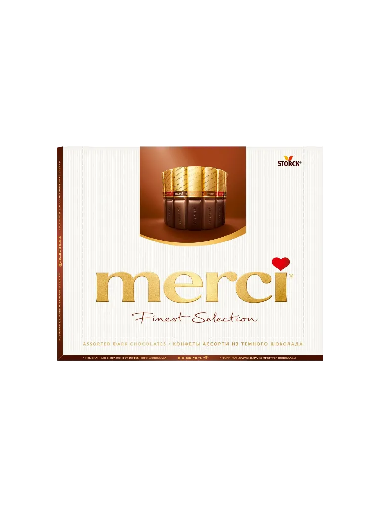 КОНФЕТЫ MERCI 250Г КОРИЧНЕВЫЕ