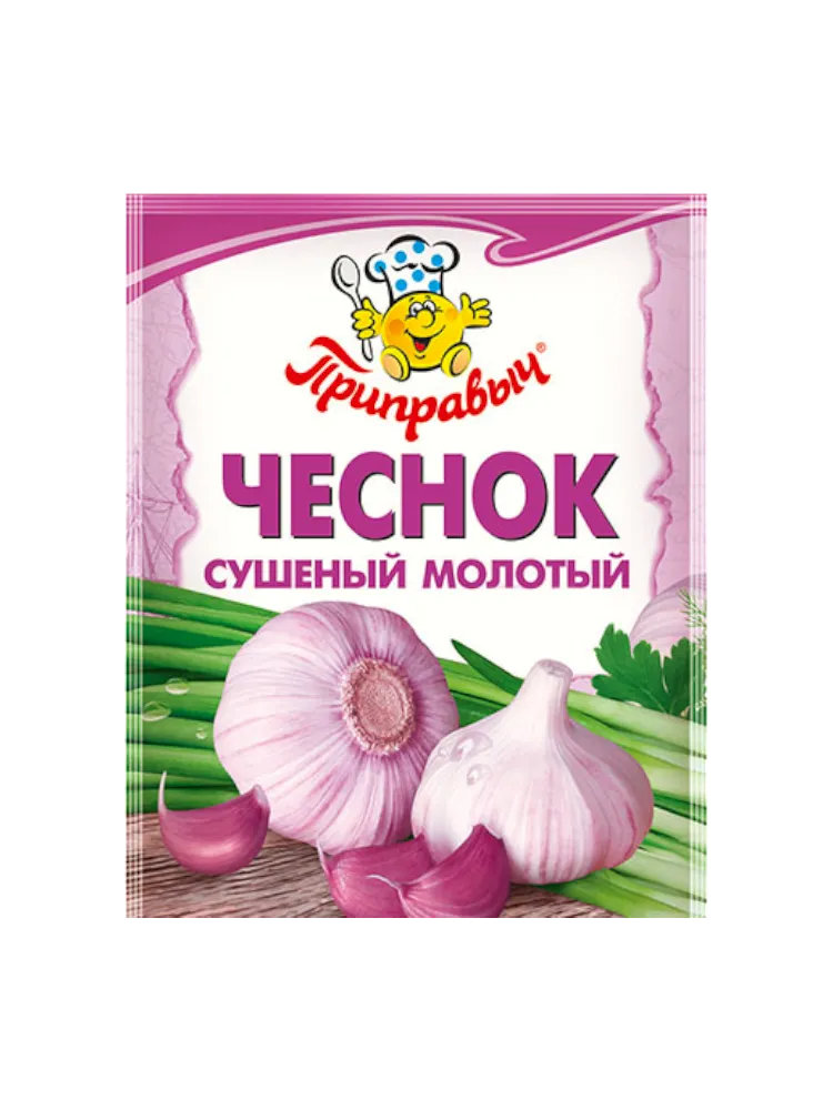 ПРИПРАВА ПРИПРАВЫЧ 50Г ЧЕСНОК СУШЕНЫЙ МОЛОТЫЙ