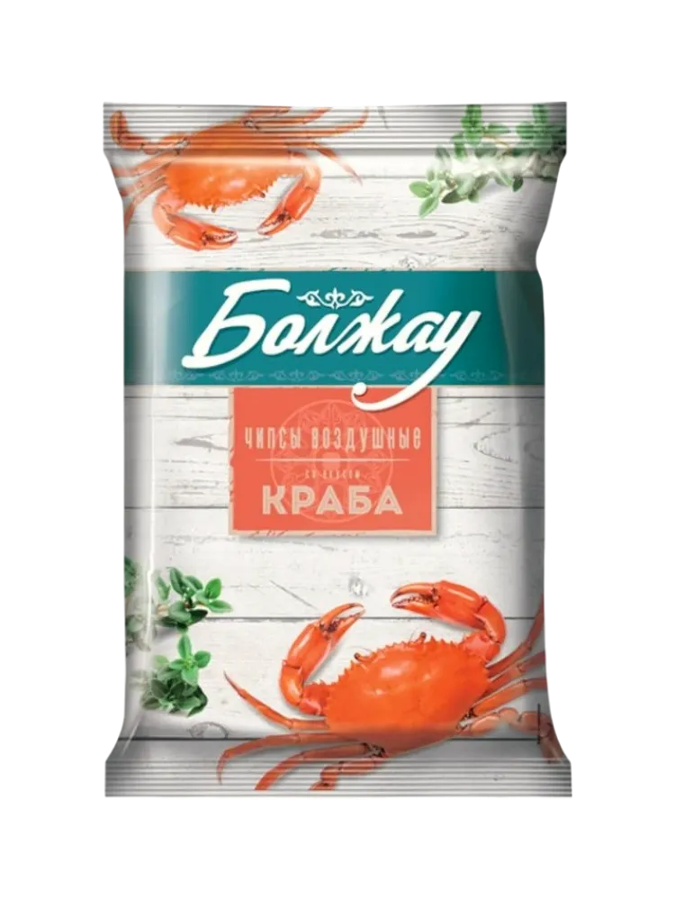ЧИПСЫ БОЛЖАУ 45Г КРАБ