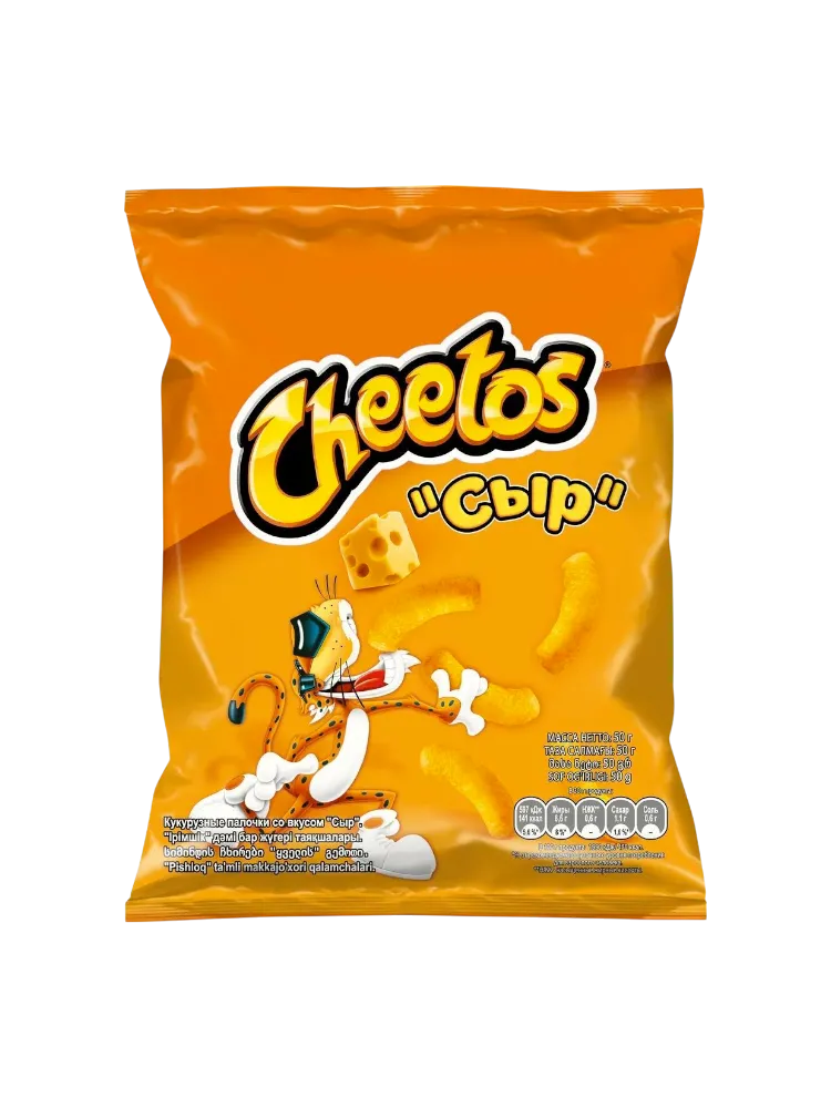 КУКУРУЗНЫЕ СНЕКИ CHEETOS 50Г СЫР