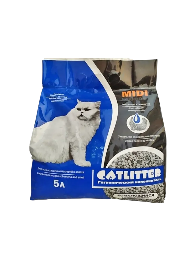 НАПОЛНИТЕЛЬ CATLITTER 5Л КОМКУЮЩИЙСЯ