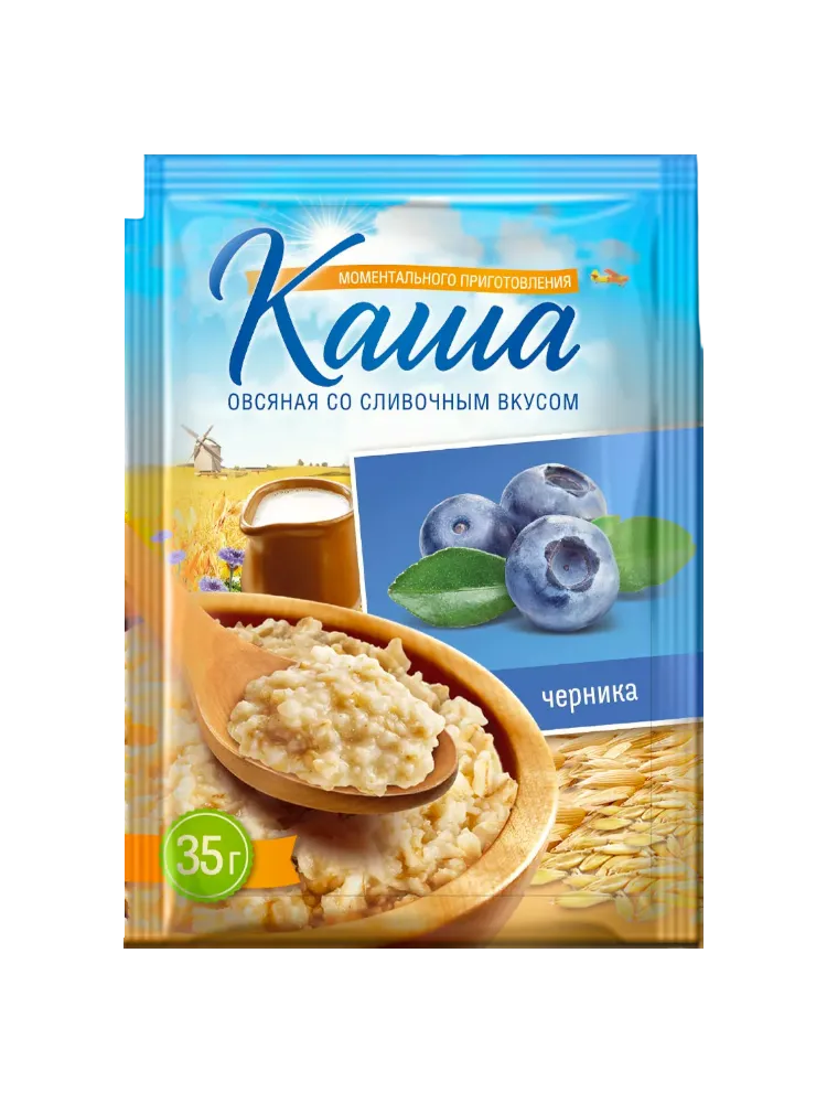 КАША ВЫШНИЙ ГОРОД 35Г ОВСЯНАЯ ЧЕРНИКА/СЛИВ ВКУС М/П
