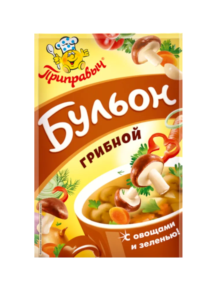БУЛЬОН ПРИПРАВЫЧ 75Г ГРИБНОЙ С ОВОЩАМИ И ЗЕЛЕНЬЮ