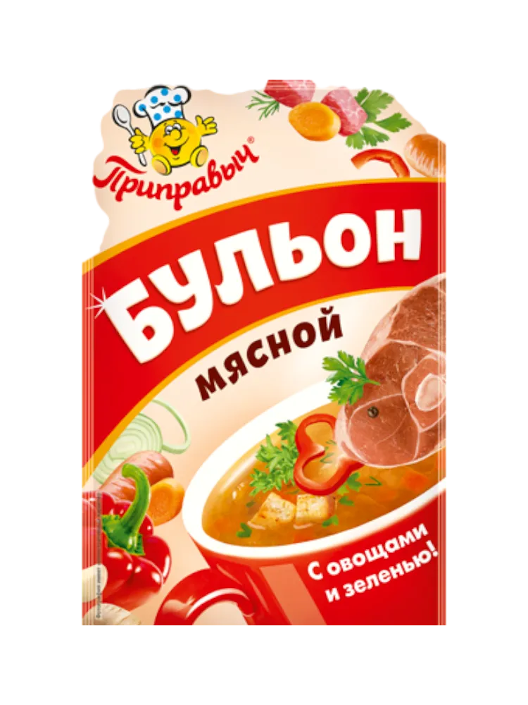БУЛЬОН ПРИПРАВЫЧ 75Г МЯСНОЙ С ОВОЩАМИ И ЗЕЛЕНЬЮ