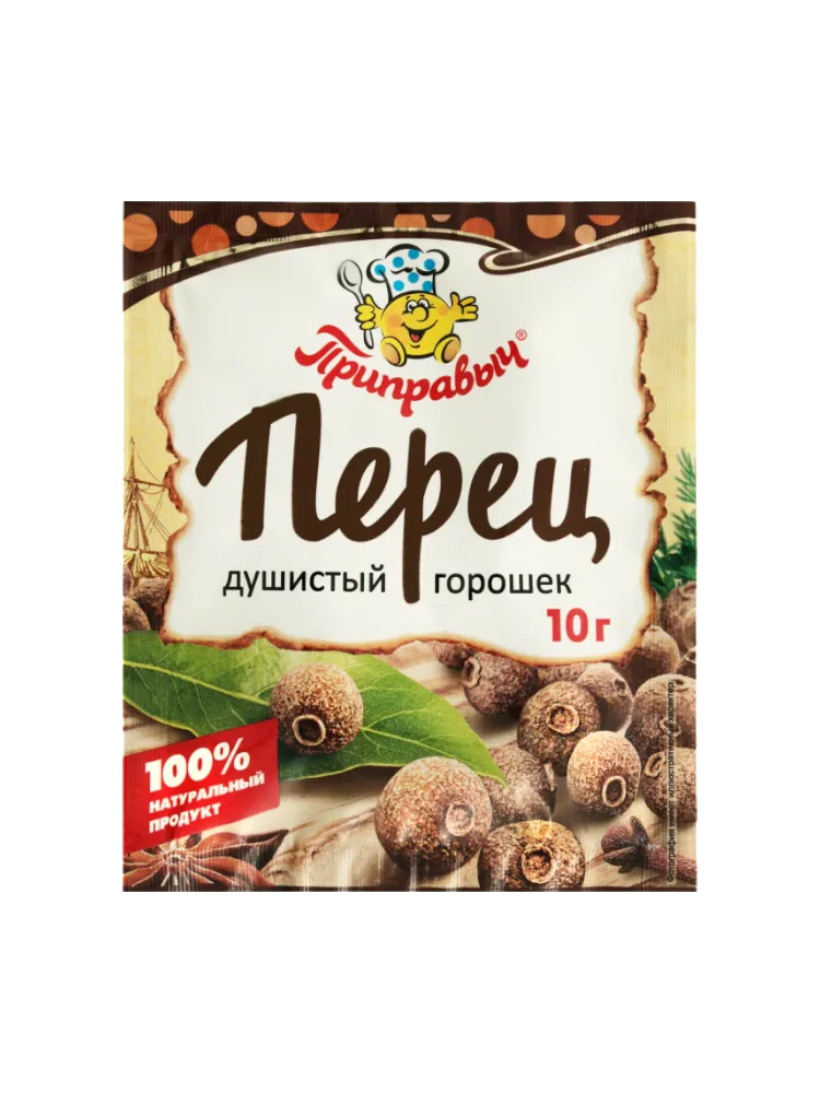 ПРИПРАВА ПРИПРАВЫЧ 10Г ПЕРЕЦ ДУШИСТЫЙ ГОРОШЕК