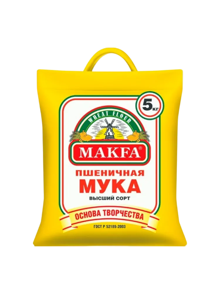 МУКА МАКФА 5КГ В/С ПШЕНИЧНАЯ