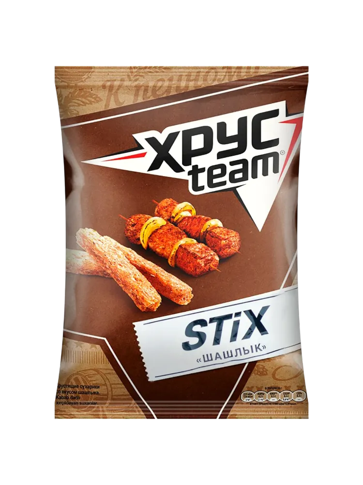СУХАРИКИ ХРУСТИМ STIX 75Г ШАШЛЫК 