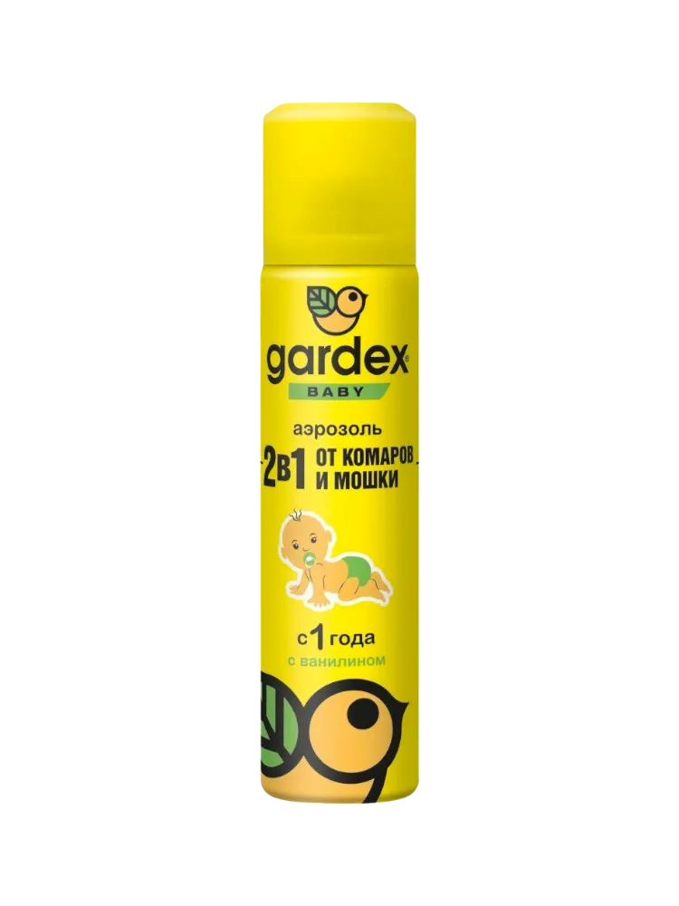 АЭРОЗОЛЬ GARDEX BABY 80МЛ ОТ КОМАРОВ/МОШКИ ДЕТС