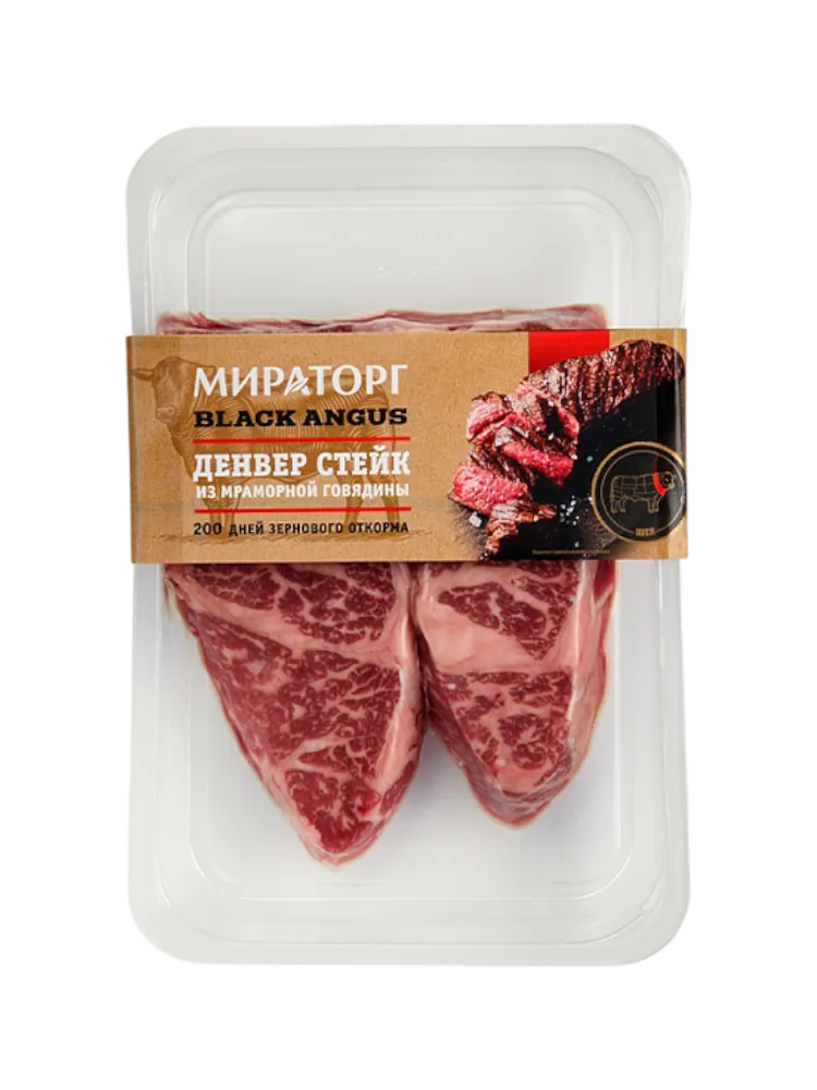 СТЕЙК МИРАТОРГ 290Г ДЕНВЕР Б/К ЗАМ