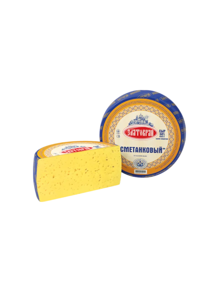 ТМ ЗЛАТОКРАЙ СЫР СМЕТАНКОВЫЙ 50% 