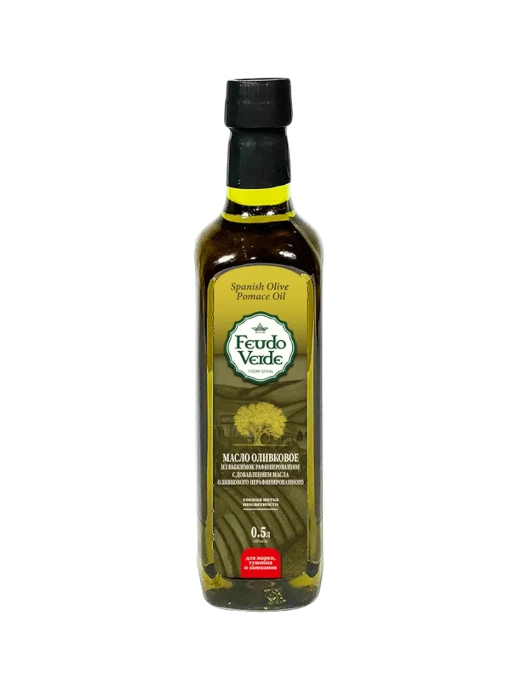 МАСЛО ОЛИВ FEUDO VERDE POMACE 500МЛ РАФ С ДОБ НЕРАФ ОЛИВ МАСЛА