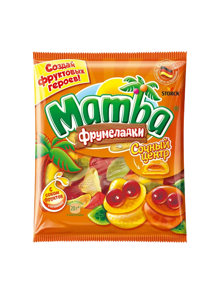 ЖЕВ МАРМЕЛАД MAMBA 140Г СОЧНЫЙ ЦЕНТР