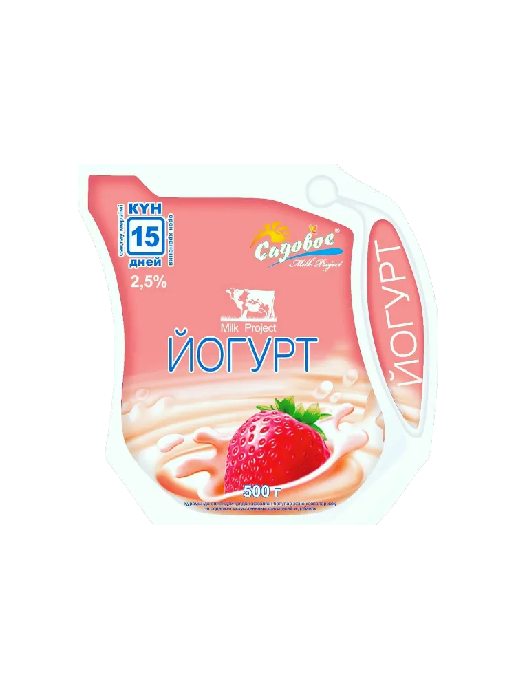 ЙОГУРТ 0.5Л 2.5% КЛУБНИКА  ПИТ