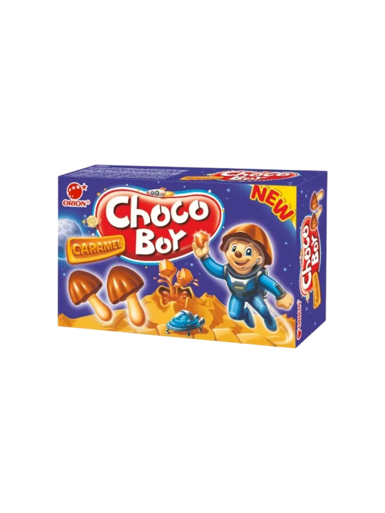 ПИРОЖЕНОЕ ORION CHOCO-BOY КАРАМЕЛЬ 45Г