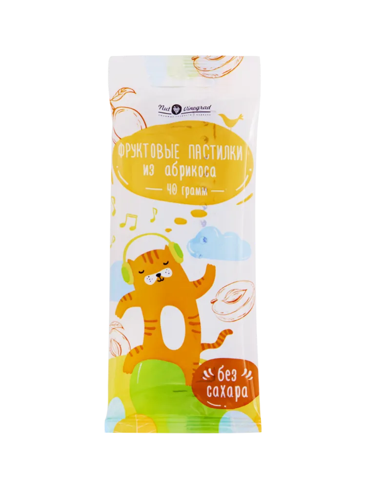 ФРУКТОВАЯ ПАСТИЛА  АБРИКОСОВАЯ NUT VINOGRAD 40Г