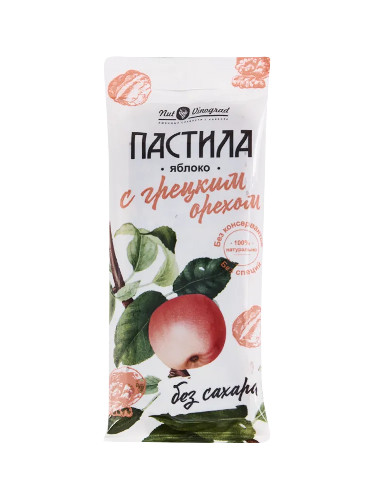 ПАСТИЛА ЯБЛОЧНАЯ С ГРЕЦКИМ ОРЕХОМ NUT VINOGRAD 50Г