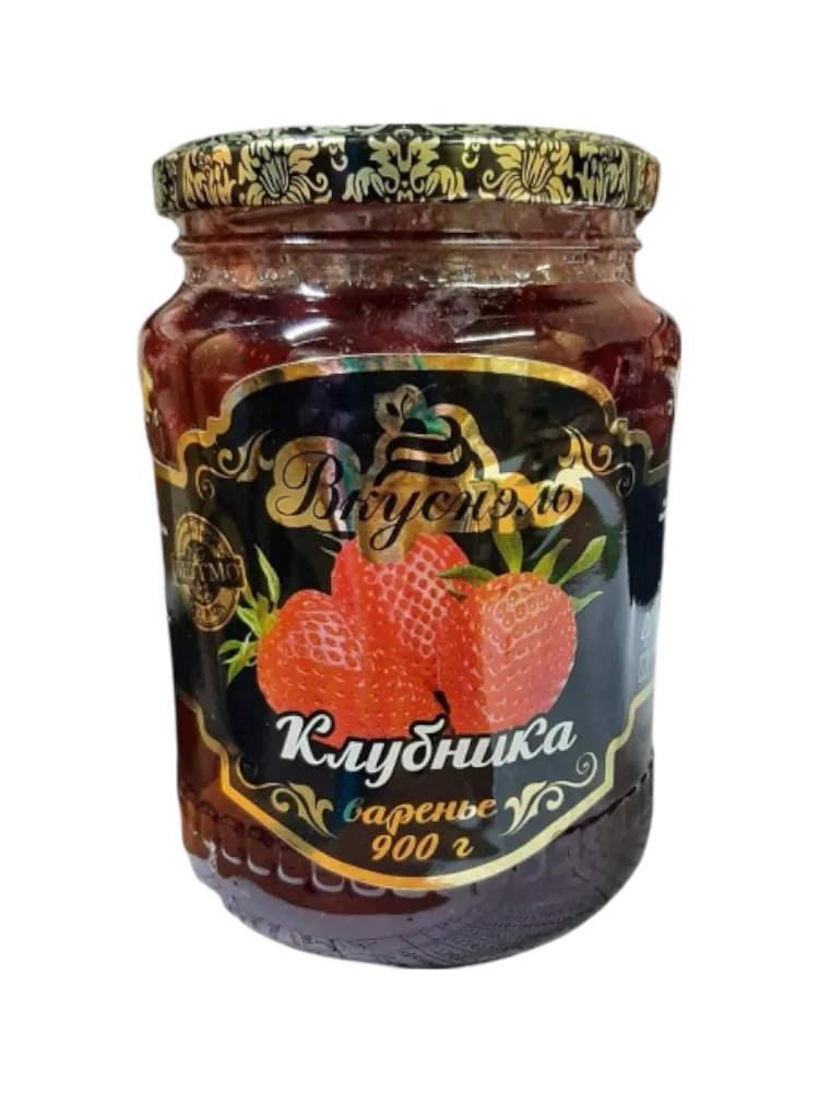 ВАРЕНЬЕ ВКУСНЭЛЬ 900Г КЛУБНИКА