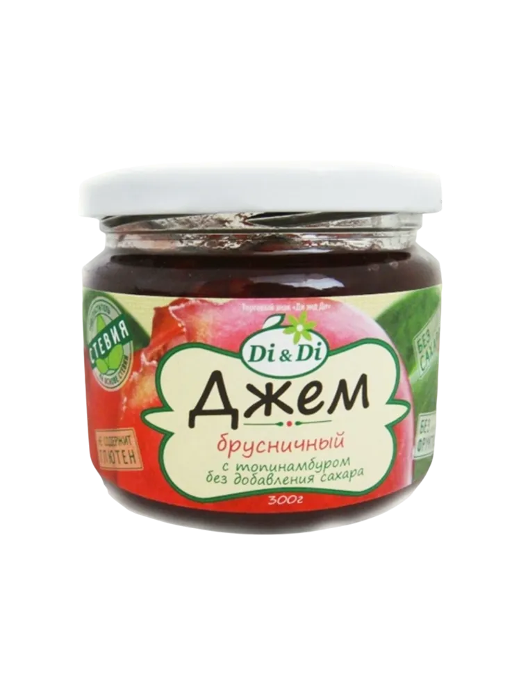 ДЖЕМ DI&DI 300Г БРУСНИЧНЫЙ Б/ДОБ САХАРА