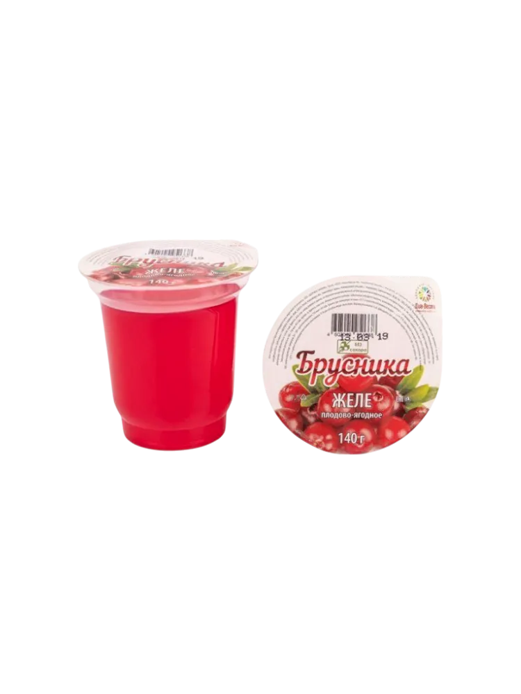 ЖЕЛЕ ЗДОРОВОЕ ПИТАНИЕ 140Г ПЛОДОВО-ЯГОДНОЕ БРУСНИКА