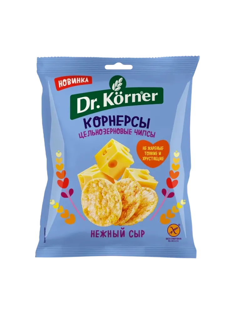 ЧИПСЫ DR KORNER 50Г НЕЖНЫЙ СЫР
