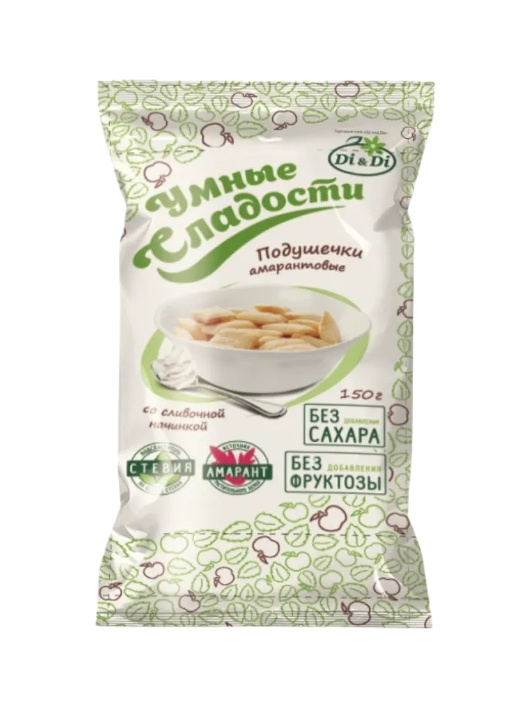 СУХ ЗАВТРАК УМНЫЕ СЛАДОСТИ 150Г ПОДУШЕЧКИ СЛИВ НАЧ СО СТЕВИЕЙ