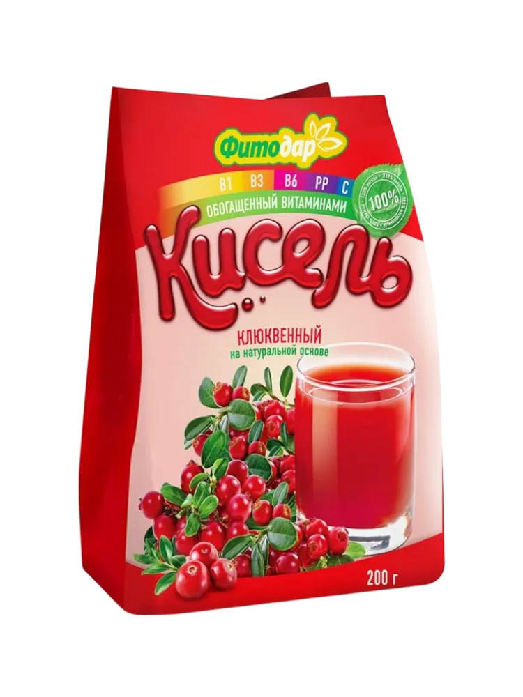 КИСЕЛЬ ФИТОДАР 200Г КЛЮКВЕННЫЙ 
