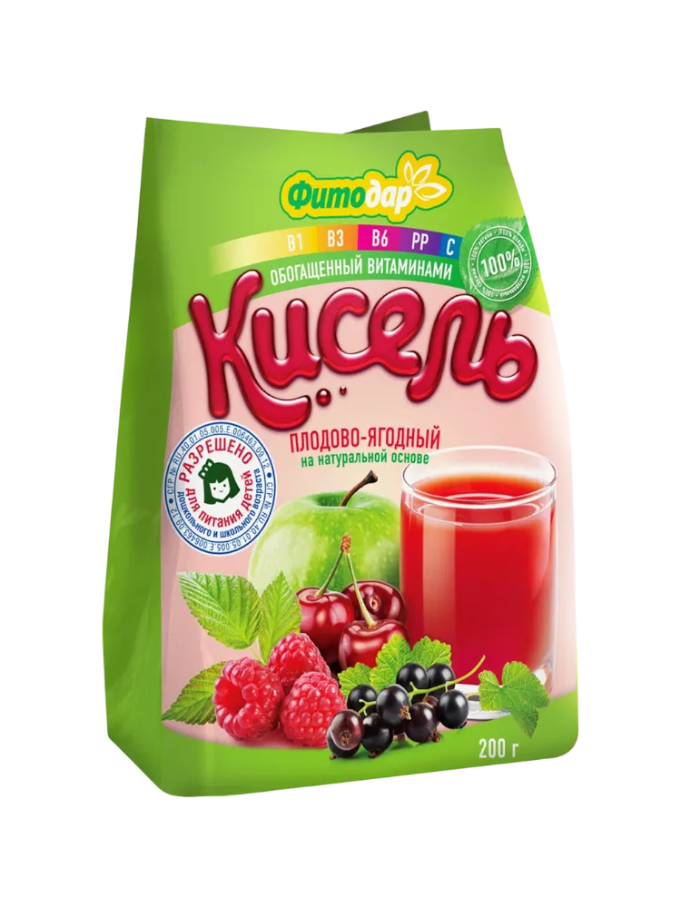 КИСЕЛЬ ФИТОДАР 200Г ПЛОДОВО-ЯГОДНЫЙ 