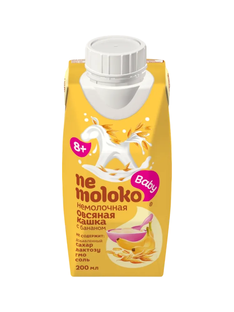 КАША NEMOLOKO Б/М 200Г ОВСЯНАЯ БАНАН-ВИТАМИНЫ-МИНЕРАЛЫ 