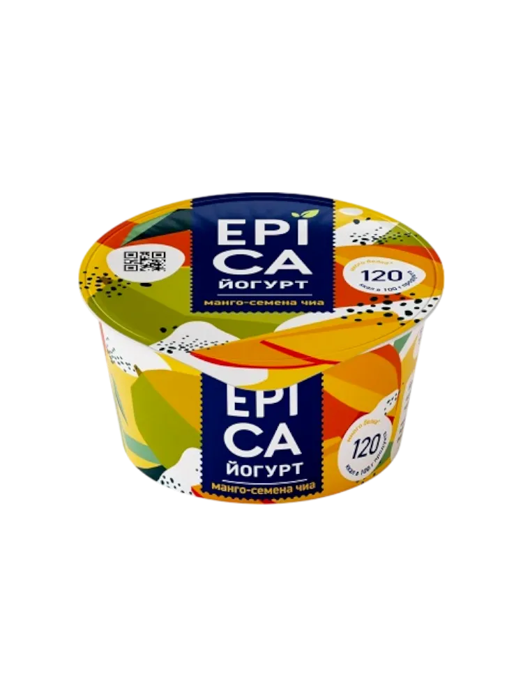 ЙОГУРТ EPICA 130Г 5% МАНГО/ЧИА