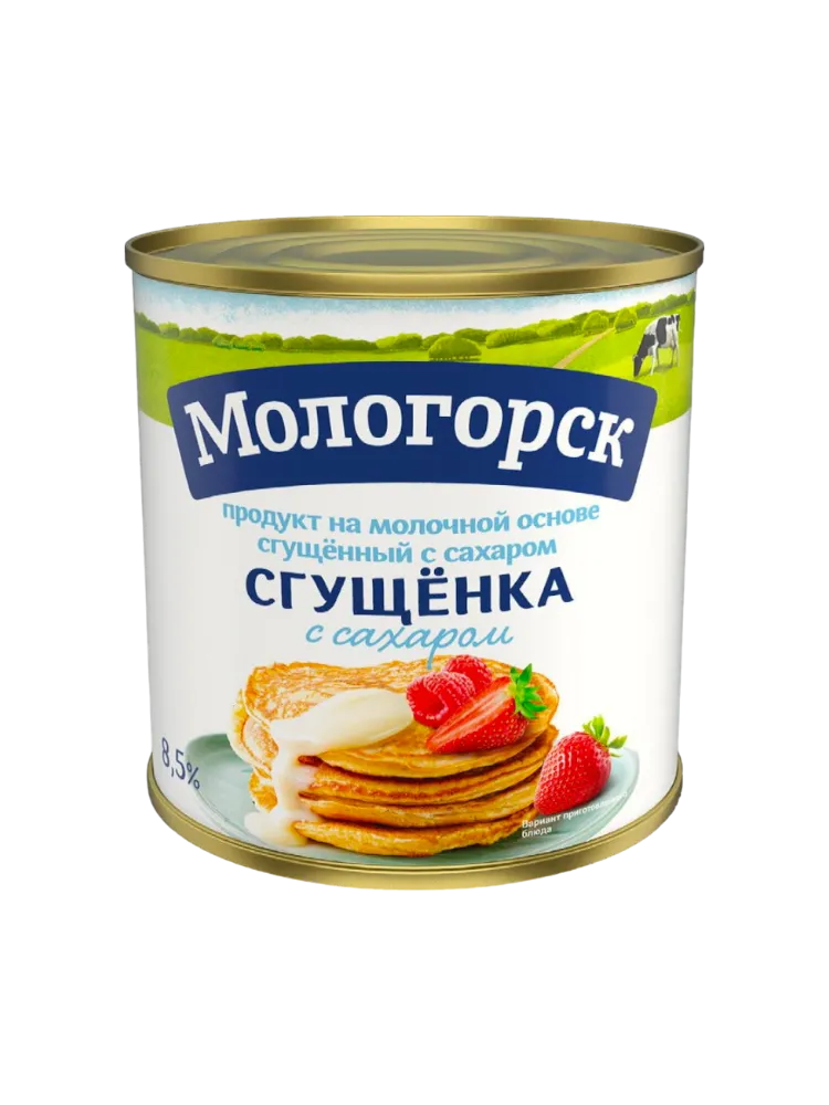 МОЛОКО СГУЩ МОЛОГОРСК 370Г 8.5% Ж/Б