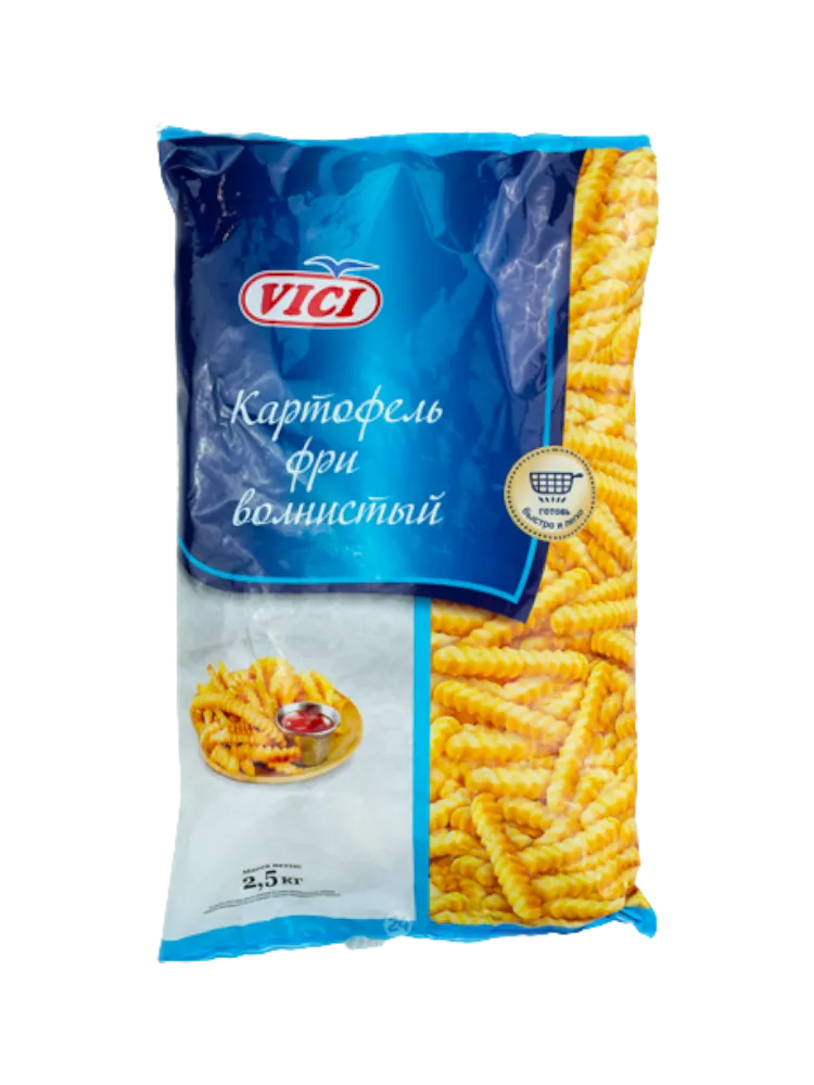 VICI 2500Г КАРТОФЕЛЬ ФРИ 9/9ММ ВОЛНИСТЫЙ