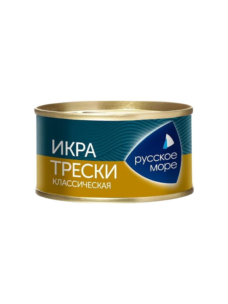 ИКРА ТРЕСКИ ЛЮКС ДЕЛИКАТЕСНАЯ КЛАССИЧЕСКАЯ 130Г 