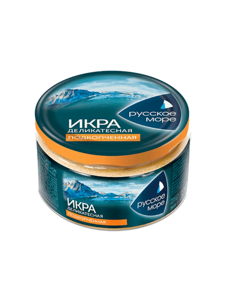 ЗАКУСКА ИКОРНАЯ РУССКОЕ МОРЕ ПОДКОПЧЕННАЯ 165Г 