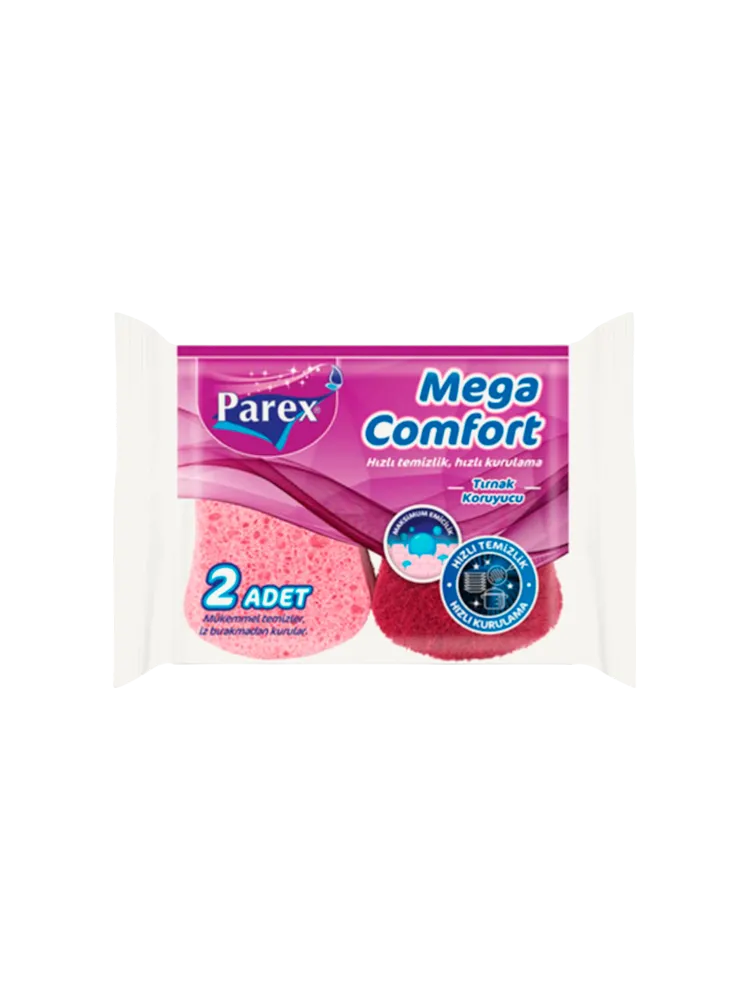 ГУБКИ MEGA COMFORT С ЗАЩИТОЙ МАНИКЮРА 2ШТ