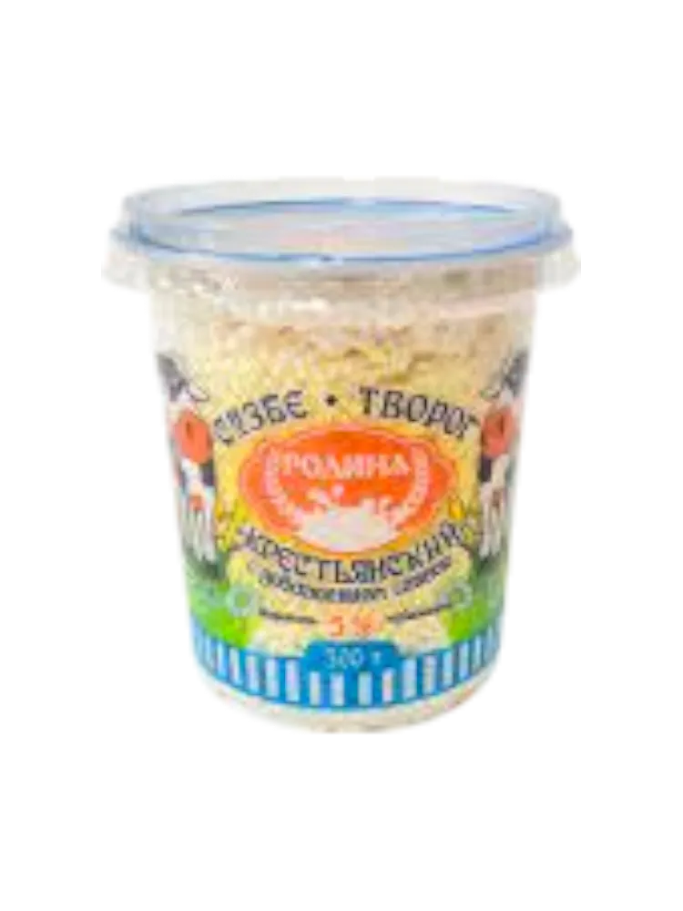ТВОРОГ РОДИНА 300Г 5% СО СЛИВКАМИ