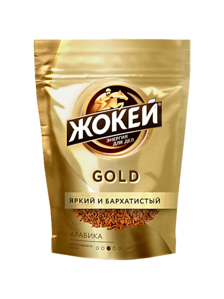 КОФЕ ЖОКЕЙ ГОЛД  75Г СУБЛИМ РАСТ М/У